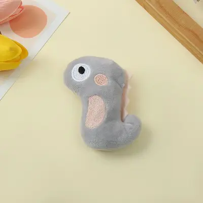 Bite-Resistant Plush Cat Toy with Cartoon Design and Catnip - 7