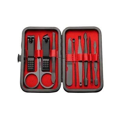 Maniküre- und Pediküre-Set, 18 Teile, schwarz - 7