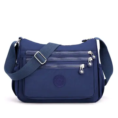 Nylon-Stoff mehrschichtige Umhängetasche leicht einfach alltäglich Crossbody-Tasche 2025 neu großvolumig Mamatasche Schultergeldtasche