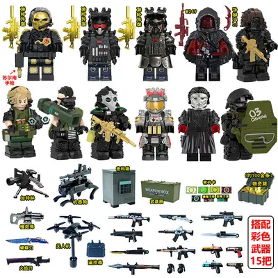 兼容乐高三角洲行动人仔干员威龙特种兵武器枪拼装积木玩具小学生 - 8