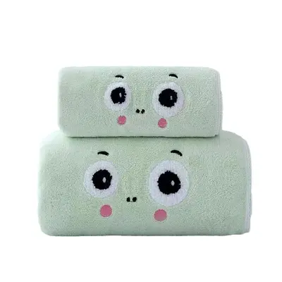 Mercan Kadife Banyo Havlusu 2'li Set