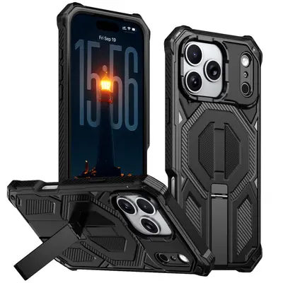 iPhone 17 Pro Max Kılıf, Mıknatıslı, Standlı, Darbe Geçirmez Telefon Kılıfı - 7