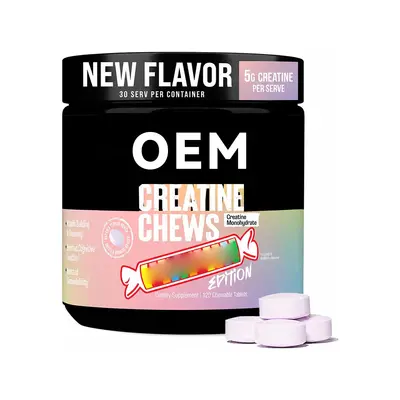 Creatine Chewable Tablets, Sports Supplement, Private Label - 9