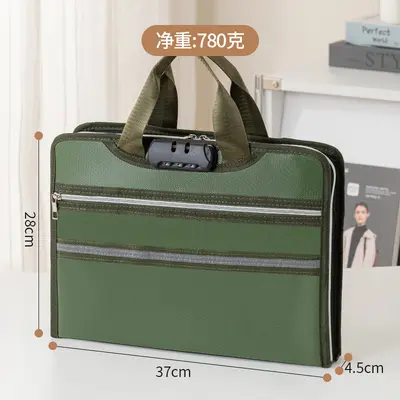 Multi-Layer Fireproof Document Bag, Foldable Accordion File Organizer - 11