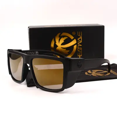 Square Polarized Cycling Sunglasses with Side Shields, Unisex - 12