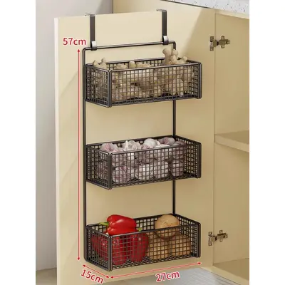 Kitchen storage shelf, wall-mounted, spice box - 10