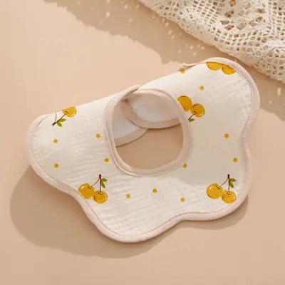 Pure Cotton Baby Bib with Waterproof Pocket for Boys - 12