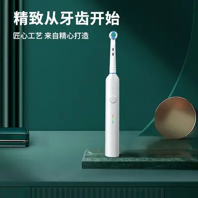 成人圆头左右旋转电动牙刷智能清洁可充电式电动牙刷防水便携男女