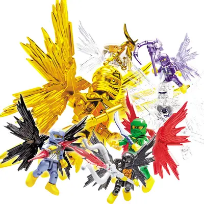 70111 Ninja Minifigure Dual Mode Large Wing, Blind Box Toy