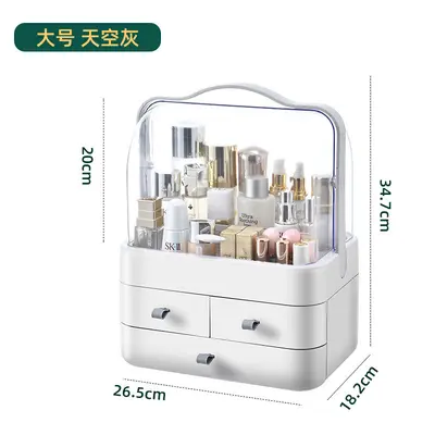 Tragbarer Kosmetik-Organizer mit Deckel - 11