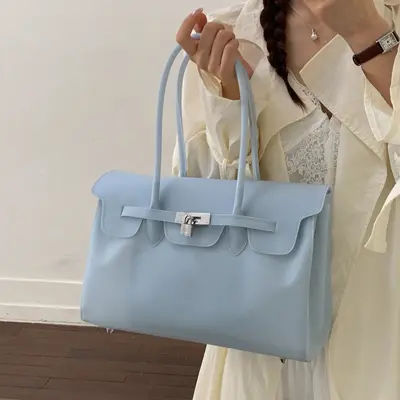 Large-Capacity PU Leather Women's Shoulder Bag, Stylish Everyday Handbag - 4
