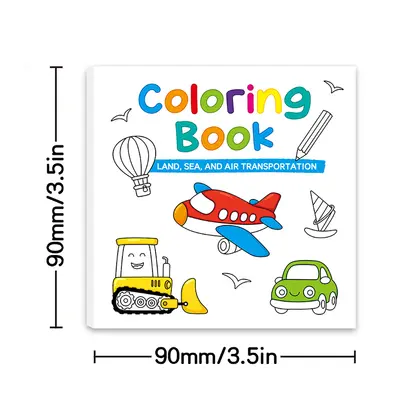 Mini-Malbuch mit 50 Seiten für Kinder, praktisches Taschenformat