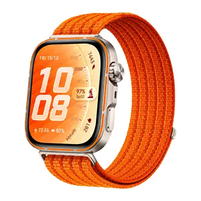 Breathable Nylon Sport Watch Strap for Huawei Fit 5 Pro, Five-Ring Design