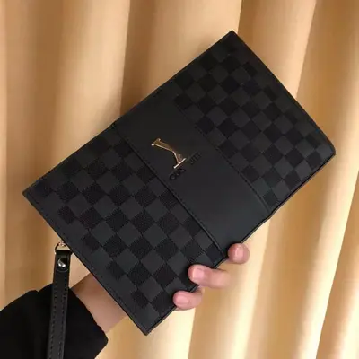 Men's Large Capacity Casual Envelope Clutch Bag - 4