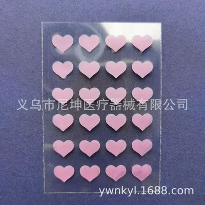 跨境专供厂家批发遮盖贴片透明遮痘粉色去痘贴水胶体痘痘贴净痘贴