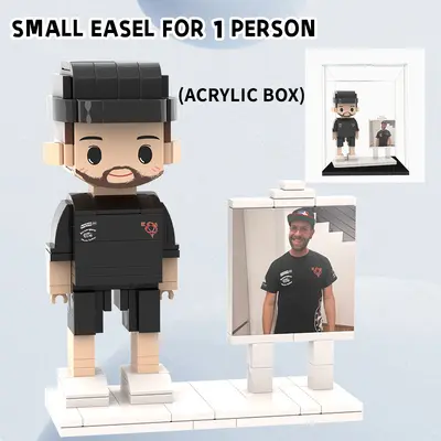 Personalised Photo Building Block Figures, Portrait DIY Gift - 10