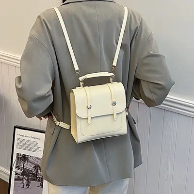 Large Capacity Women's Single-Shoulder Backpack, Preppy Style - 5