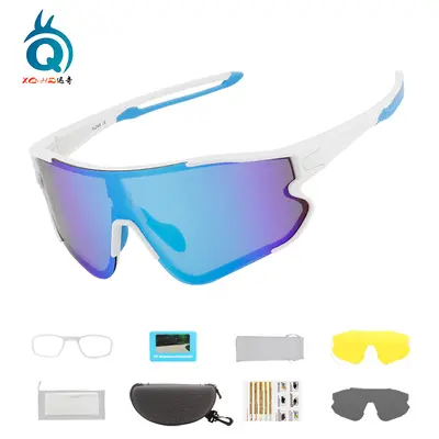 Polarized Cycling Glasses, UV Protection, Myopia Compatible, Unisex - 12