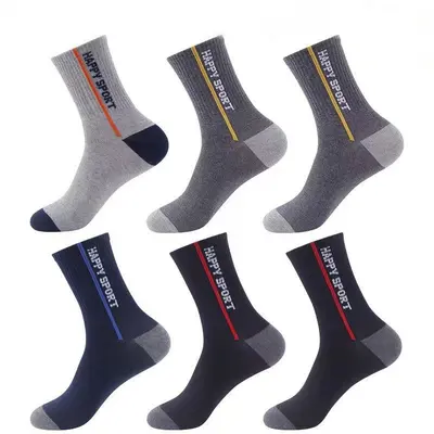 Herren Socken Herbst Winter lange Socken Herren Uni-Farben Baumwollsocken Mittelsocken ins Trend antibakteriell feuchtigkeitswirkend lange Socken Herrensocken bequem - 8