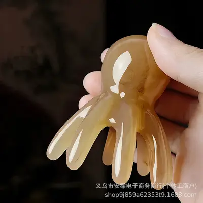 Grenzüberschreitend populärer tragbarer Octopus-Kopfmassagekamm mit breiten Zähnen, Acht-Krallen-Massagegerät, tragbar, Entspannung, manuelles Kopfmassagegerät