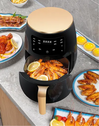 Air Fryer Haushaltsgeräte große Kapazität Touchscreen Export Heißluftfritteuse multifunktional Pommes-Maschine intelligente elektrische Fritteuse - 9