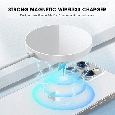 Aluminum Alloy MagSafe Wireless Charger for Apple 12-17 Pro, 3-in-1 Stand, i12