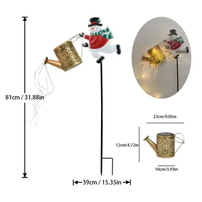 Eisenkunst Weihnachtsmann-Solarleuchte für den Garten - 9