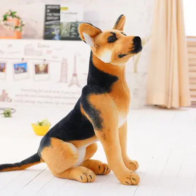 Simulated Plush Dog Toy Figure, Spotted Dog, Shepherd and Beagle Plush Doll - 12