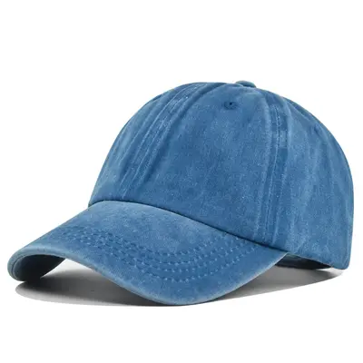 Cross-border special washed cotton plain baseball cap for women and men, suitable for every season, children's cap.
