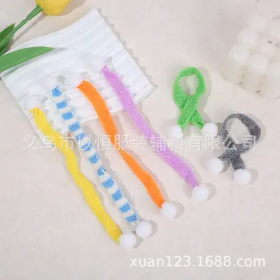 Mini iplik eşarp oyuncak dekorasyon küçük sarı ördek boyun ısıtıcı Noel Sonbahar Ortası Festivali çocuk çantası kolye stokta - 3