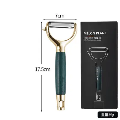 Stainless steel multi-function peeler wooden handle - 11