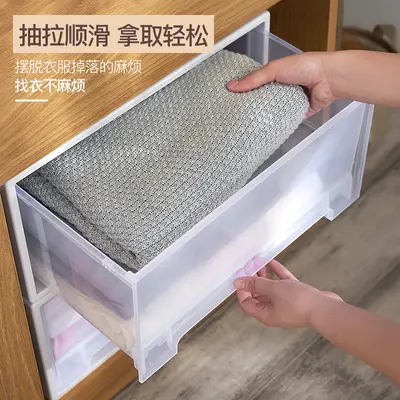 Schubladenspeicherbox Schubladenaufbewahrungskiste transparente Schuhbox Schubladenaufbewahrung Haushaltsspeicherbox für Kleidung en gros