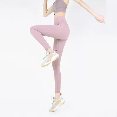 Women's yoga leggings summer peach-lift fitted fitness pants - 7