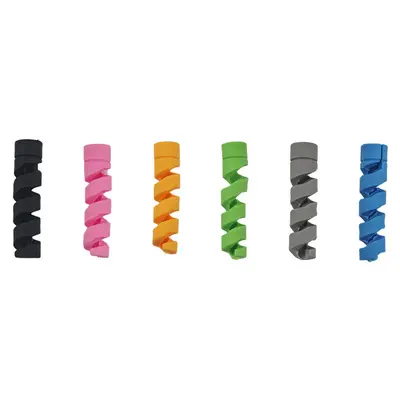Data cable protective sleeve, spiral design, soft rubber