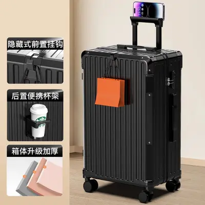 Kelosi 20-Inch Aluminum Frame Suitcase with Combination Lock - 11