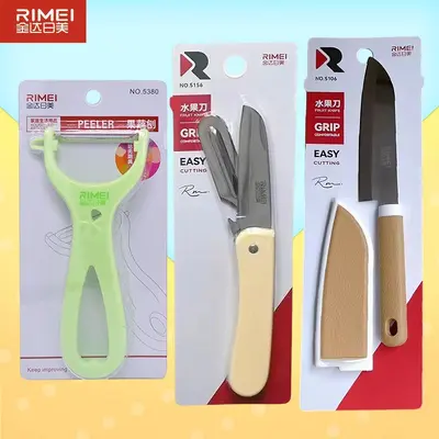 Paslanmaz çelik meyve bıçağı katlanır, kılıflı