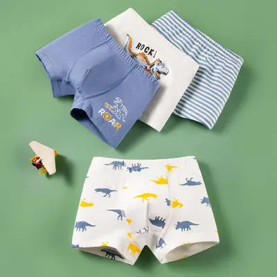 Jungen Boxershorts dünn aus 100% Baumwolle für Grundschüler