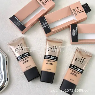 elf Soft Glam Satin Foundation, Satin-Glanz, mittlere Deckkraft