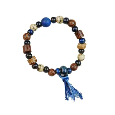 Jingdezhen Ceramic Bead Buddha-Style Bracelet, Versatile