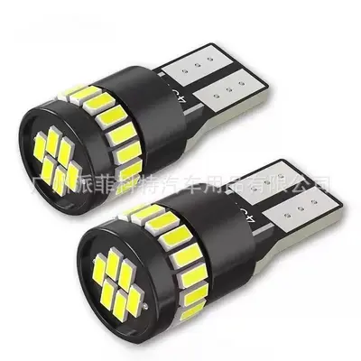 Car LED Width Marker Light T10 4014 24SMD W5W Canbus Interior License Plate Light - 8