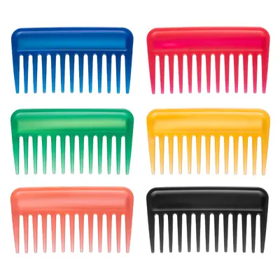 Wide-Tooth 3D Hair Smoothing Comb, Portable Plastic Card Comb