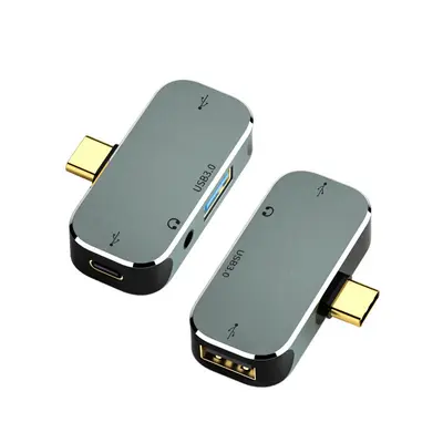 TypeC扩展坞HUB多功能转换器充电听歌USB3.0传输PD100W快充转接头 - 8