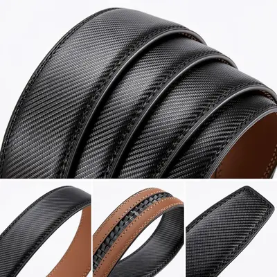 Amazon Cross-border Men's Leather Belt Genuine Leather Automatic Buckle Youth Business Factory Wholesale Belt - 12