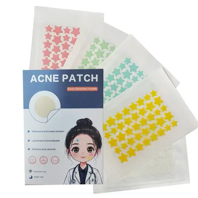 Star-Shaped Hydrocolloid Acne Patches, Tea Tree, Individually Packed - 8