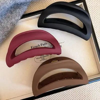 Soft Silicone Hair Claw Clip for Women 2025 New Style Large Size Premium Back Head Bun Shark Clip Hair Clip Hair Accessories