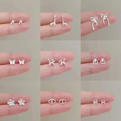 925 Sterling Silver Pearl Earrings for Women, Minimalist Design