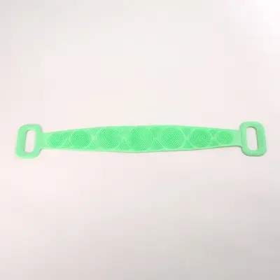 Sırt ovma için silikon banyo havlusu, sırt ovma için uzun şerit banyo aleti, erkekler ve kadınlar için güçlü çift taraflı peeling havlusu. - 10