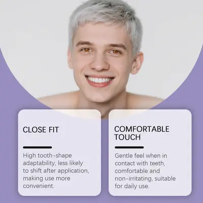 Purple Teeth Whitening Strips, Daily Teeth Cleaning