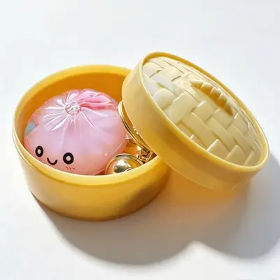 Liquid Sand Baozi Keychain, Simulated Bag Charm - 13