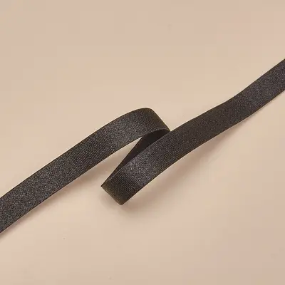 Naylon elastik askı şeridi 6 mm / 2 cm, parlak yüzeyli düz dokuma lastik bant - 7